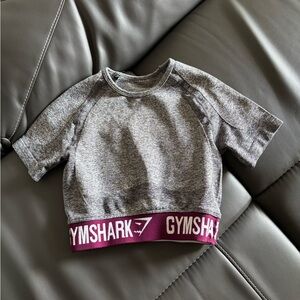Gymshark Gray and Purple Crop Top